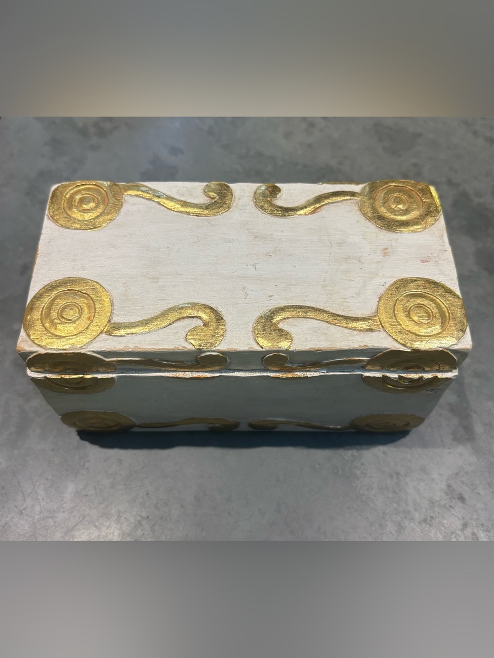 Vintage Florentine Style Trinket Box